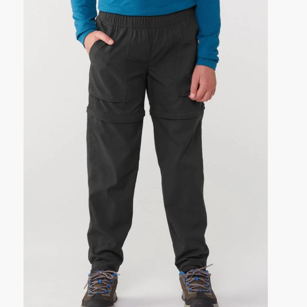 REI Sahara Black Convertible Joggers - Kids Size L